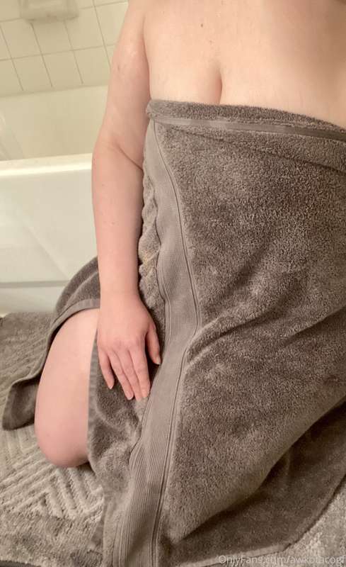 Swipe to move my towel and see how clean I am 🛁
