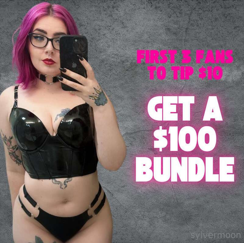 TIP $10 AND GET A BUNDLE WORTH $100 IN YOUR DMS 🥵
