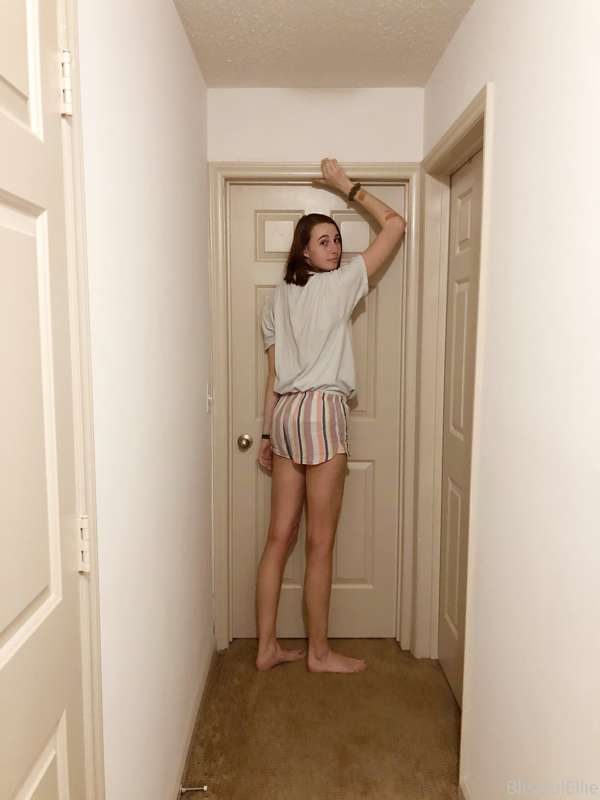 Regular size door and ceiling! Cute little shoot I did in my.. 1