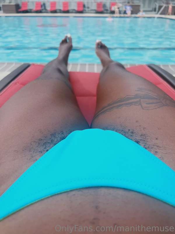 Good morning baby ☺️ I woke up and felt like laying out by t..