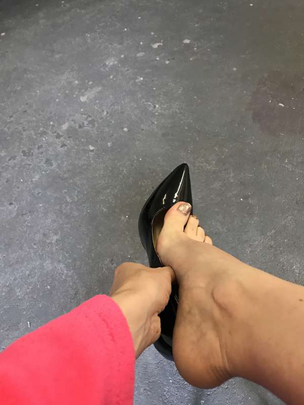 Red sole stilettos 12