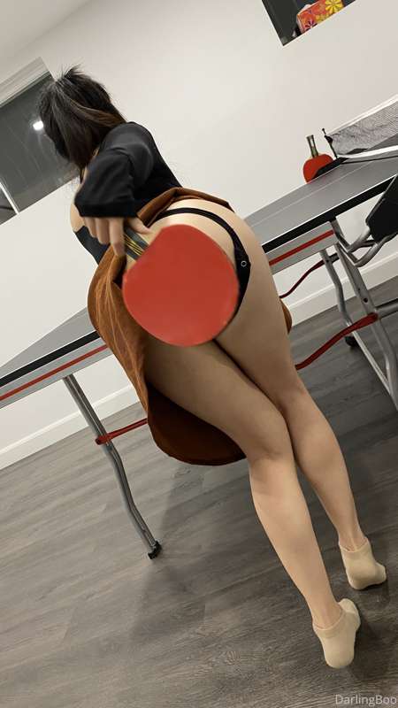 Would you be down for some strip ping pong? ;) Loser strips .. 25