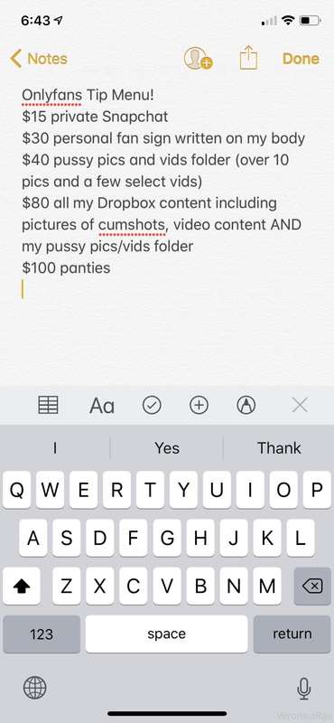 Here’s my updated Onlyfans tip menu! Don’t feel obligated to..