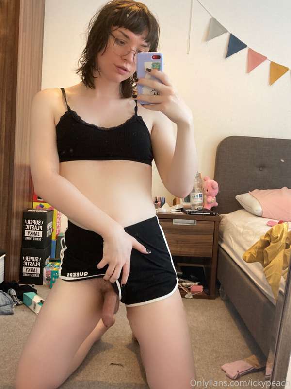 I got these new shorts today 👀 they say “trans rights now!” .. 6