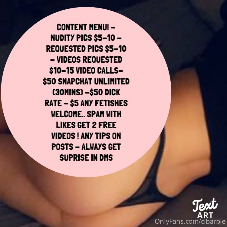 Cibarbie - Onlyfans - 18 Feb, 2021