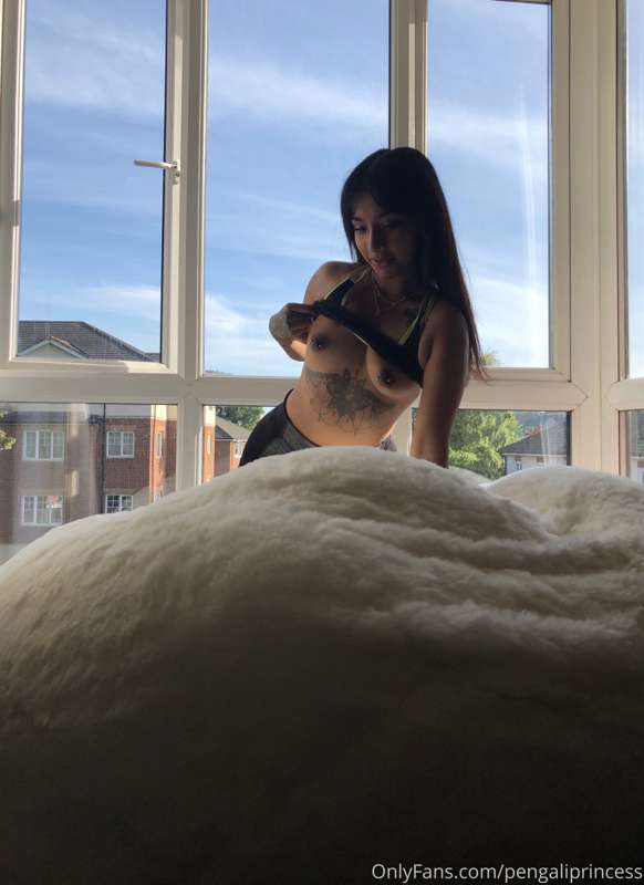 Appreciate my tits please. 
And my bean bag x 2