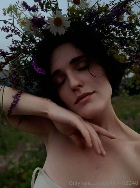 Flowers in her hair, peace in her heart. May every moment be..