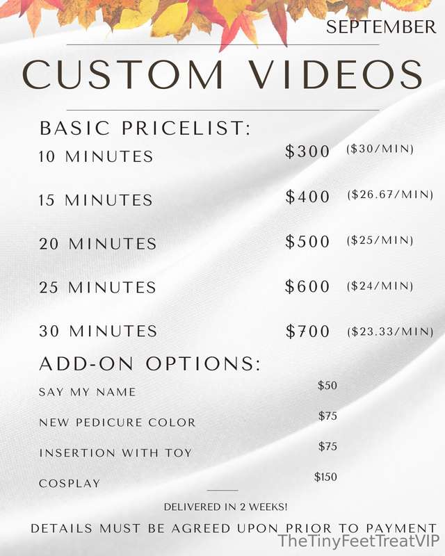 September custom video orders are now open!DM me to get star..