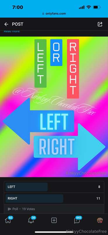 TIME FOR LEFT OR RIGHT RESULTSWinning side all gets a 30Dwp🎉..