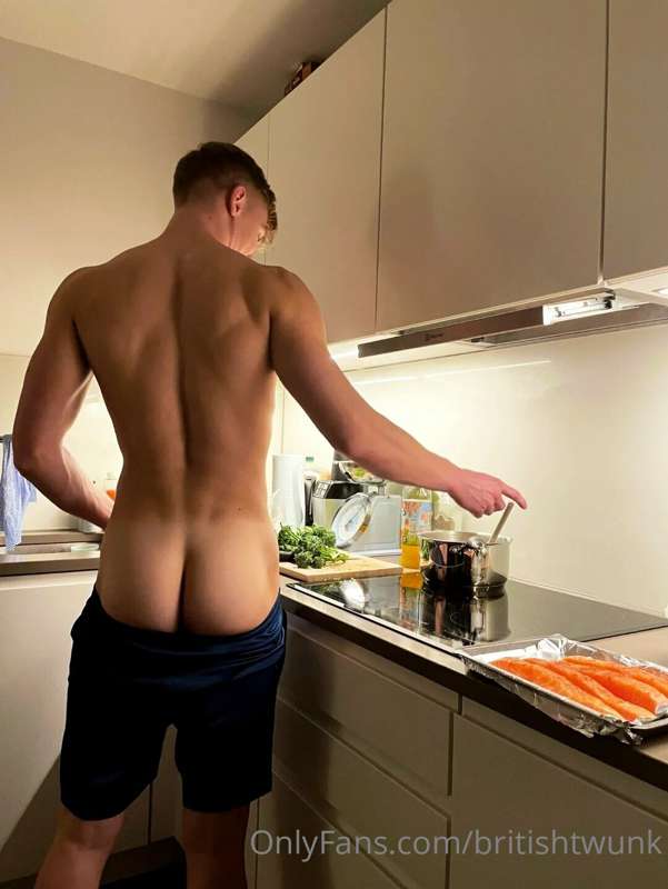 Cooking dinner for daddy with 2 of his loads in my arse. Who.. 1