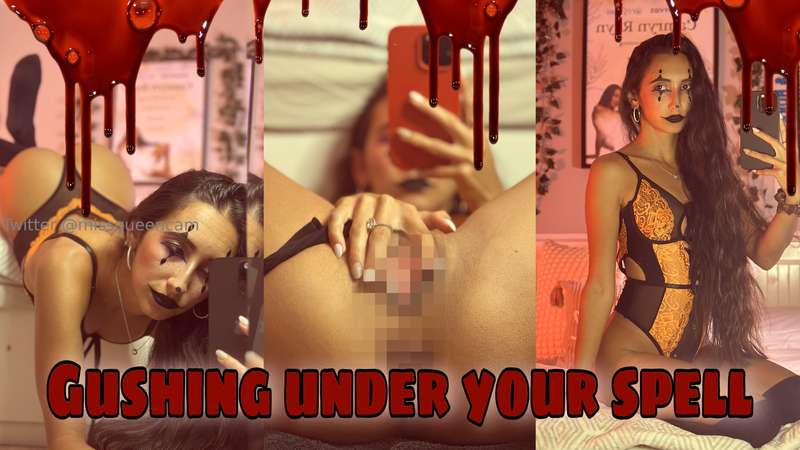 Halloween came early😈🧡I squirted all over my mirror using my..