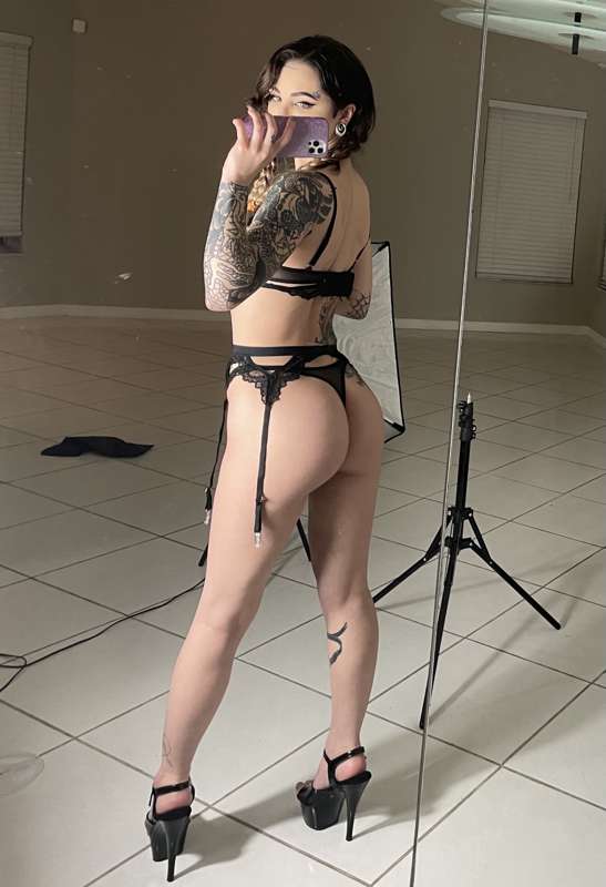 trying on some new lingerie for a highly re-requested conten.. 1