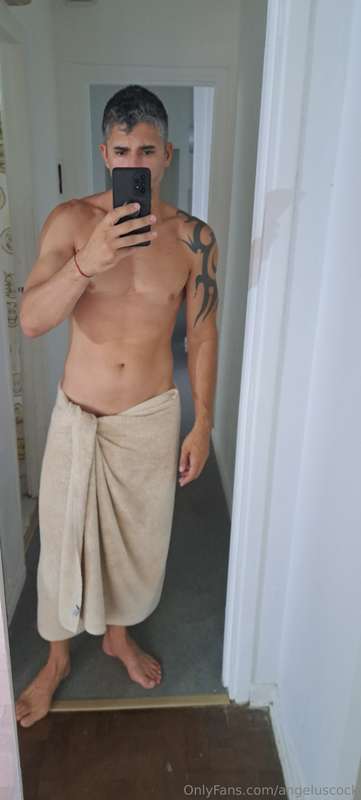 Getting out of the shower, very hot. Wanting to fuck like cr..