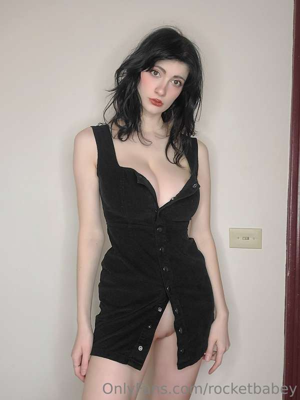 black dress, with th-- 1