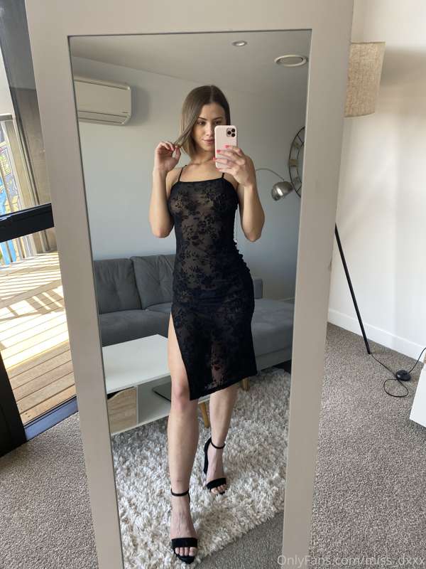 Here’s a set of pictures I took in my mesh dress. Would defi.. 1