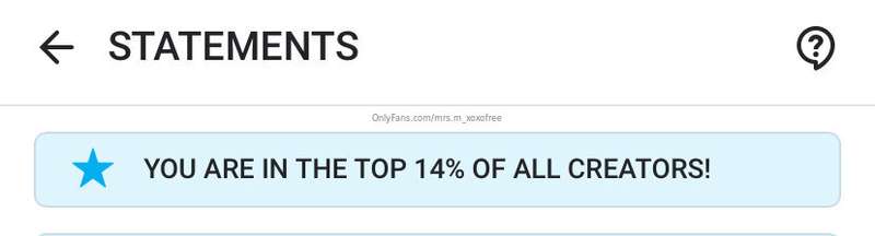 My VIP page is in the top 14% of creators…. Why haven’t you ..