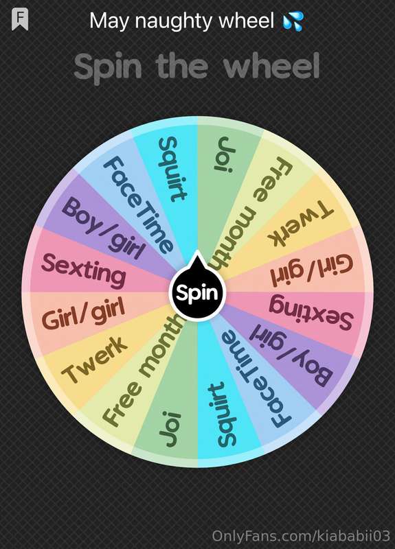 Happy Monday ‼️🩷🧡💛💚🩵💜 dm to spin my naughty wheel… 1 spin $1..