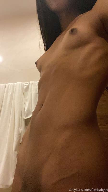 My tummy is waiting for your white shower