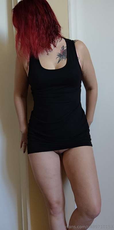 Little black dress.