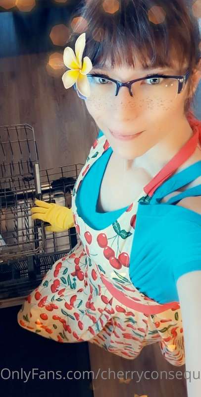 The dishes aren't the only thing not getting done around her..