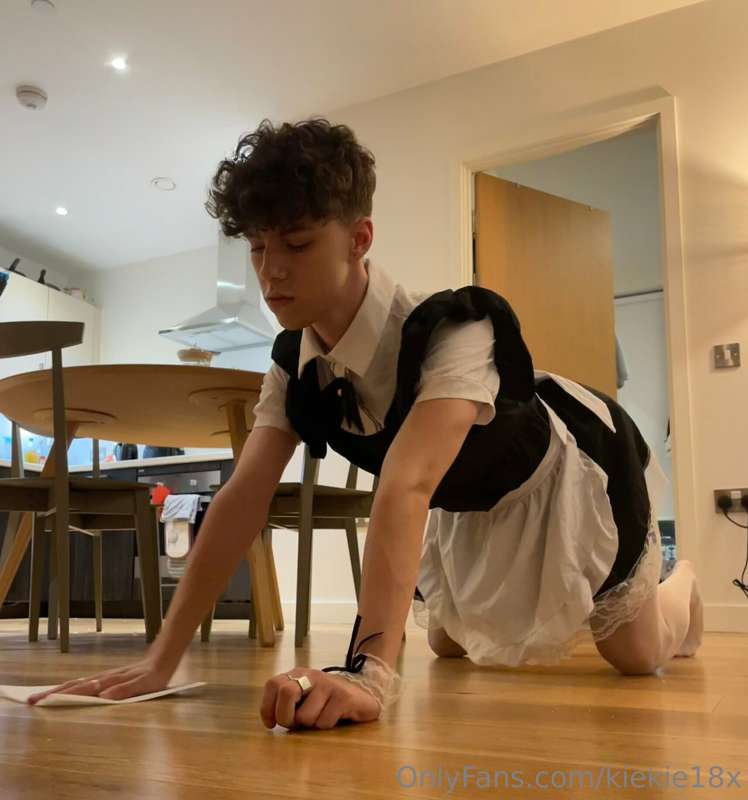 Anyone in need of a slutty maid boy around the house? 😇 1