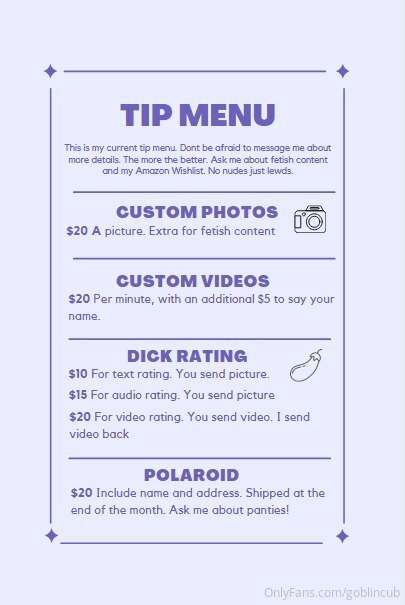 My Customs information!