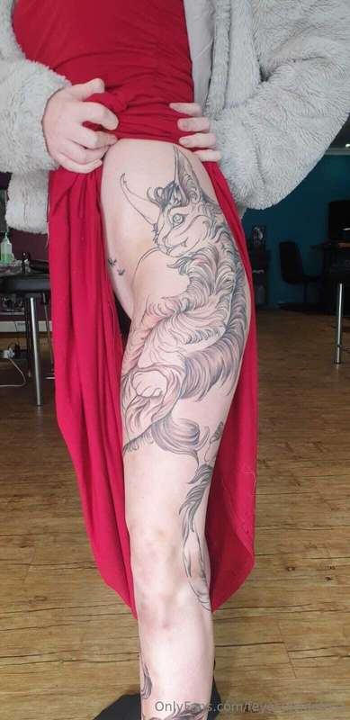 Dragon Kitty is Coming Along Nicely 🤭❤️ Color is next! 1