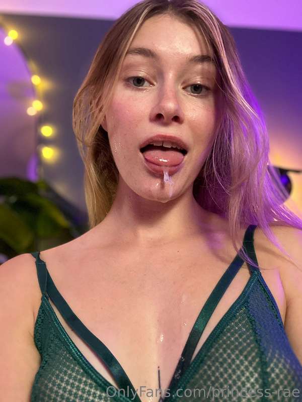Spilling his cum from my mouth onto my tits might be my new .. 2