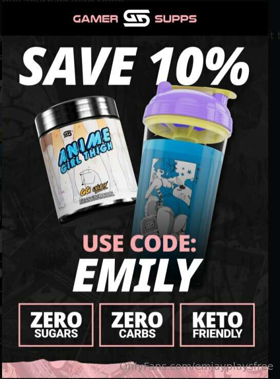 https://gamersupps.gg/Emily code emily, buy two and ill send..