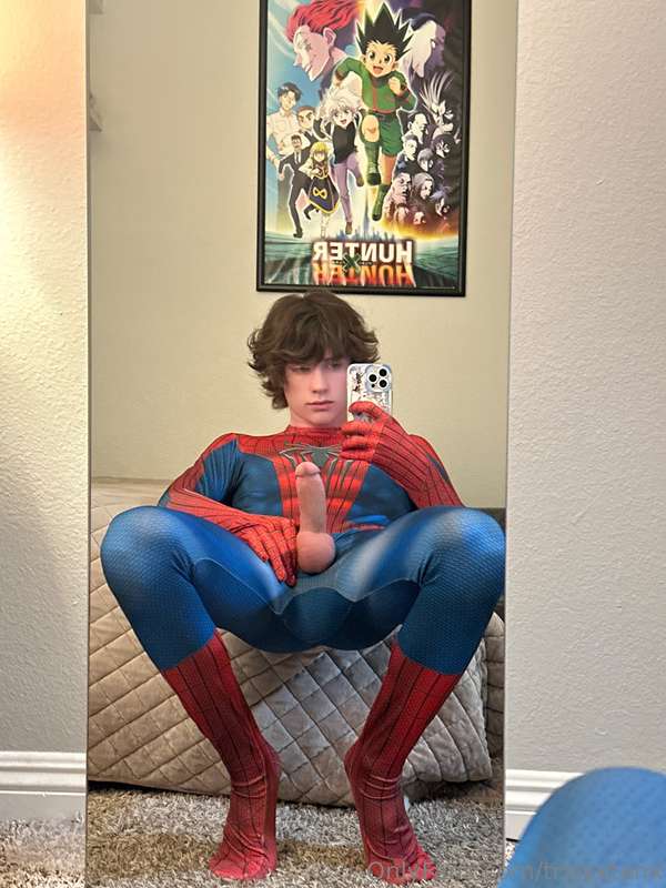 Peter Parker and his big web shooter is back. 💦 New jerk off.. 6