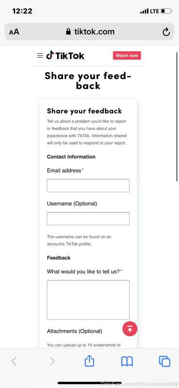 https://www.tiktok.com/legal/report/feedback If you would li..