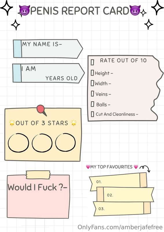 PENIS REPORT CARD OUT NOW!!! ❤️  Only $10 For Your Report ! ..