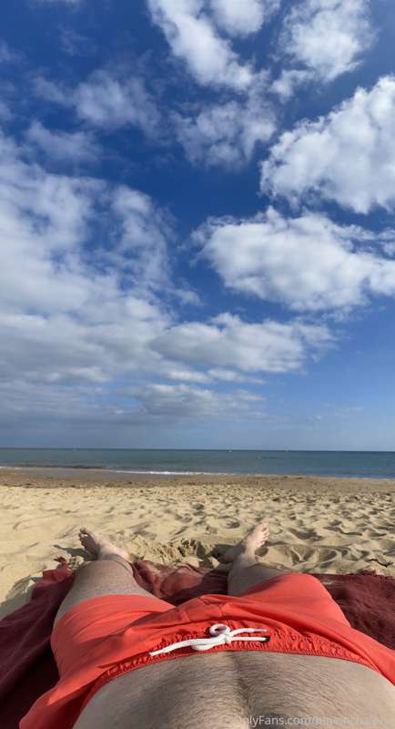 Who’s coming to suck me off on the beach then? All this sun ..