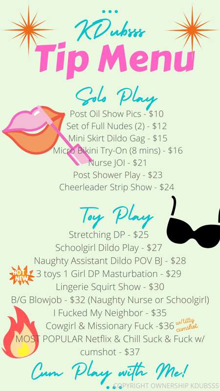 Hey babes 😇Welcome to my page! Check out my tip menu below a..