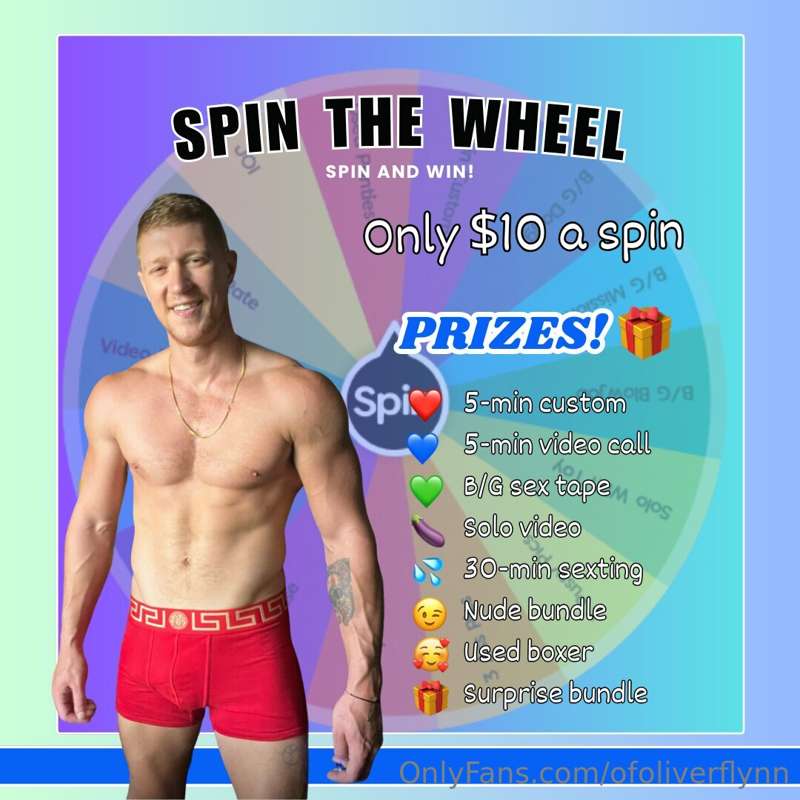 it's time to **SPIN!!** 😉 spin to win my **exclusive content..