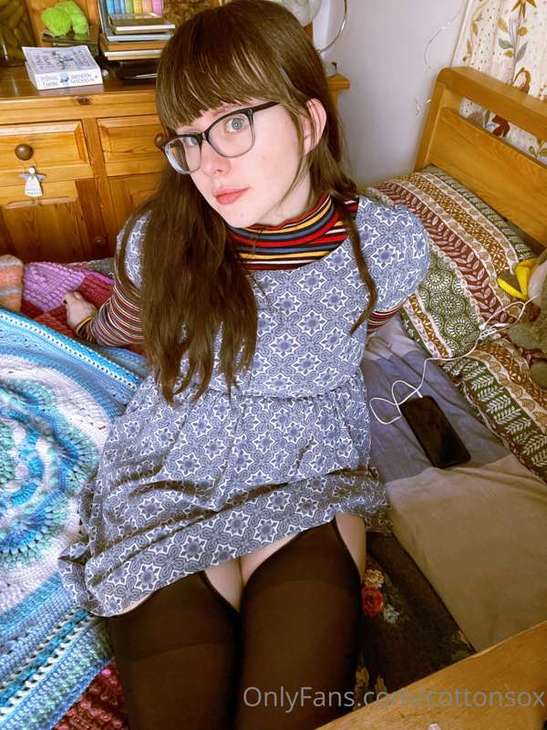 Looking innocent but there’s a little bit of naughty under m..