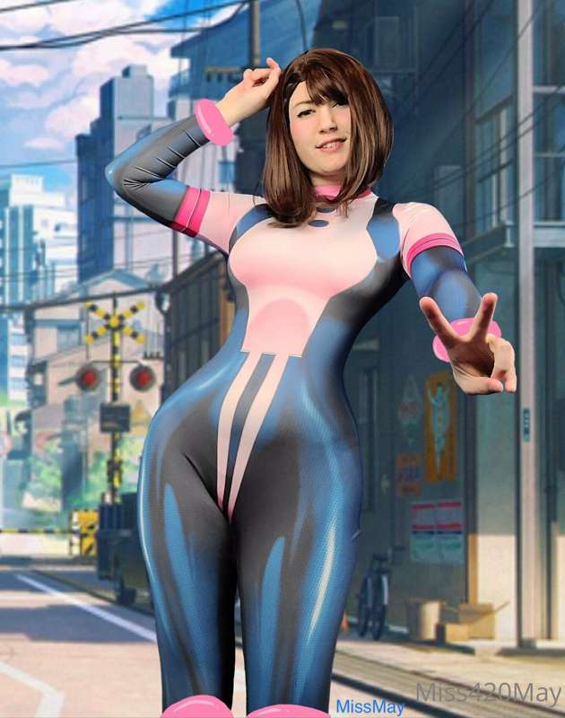 Want to walk to the Academy with me? 😘

Uraraka from My Hero..