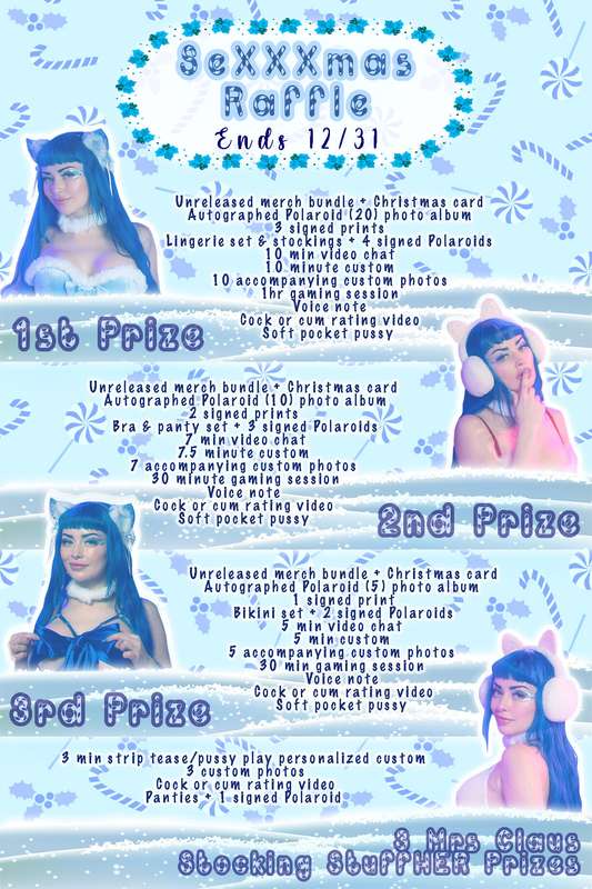 ✨🎄 THE ANNUAL SEXXXMAS RAFFLE 🎄✨Its finally that time of yea..