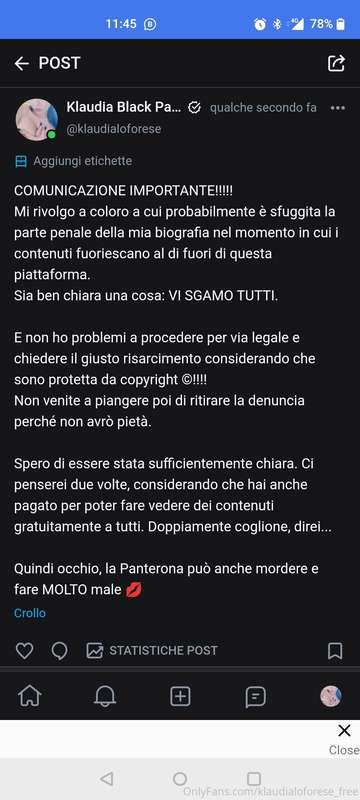 Leggete con attenzione. Uomo avvisato, mezzo salvato 💋