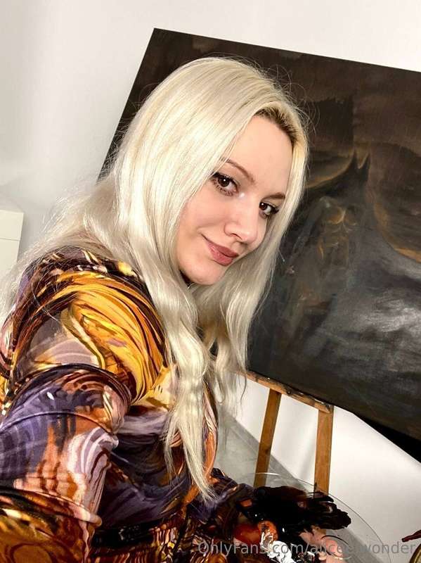 An angel creating another masterpiece 🎨