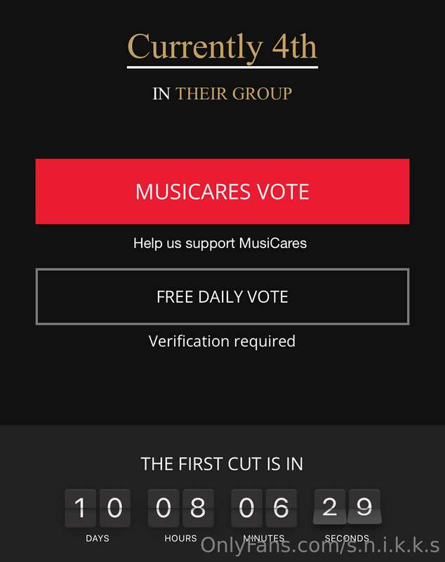 Please go vote ❤️