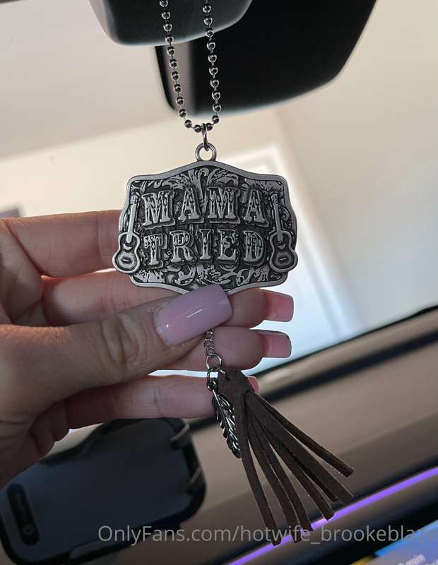 What y’all think about my new rear view mirror charm for my ..