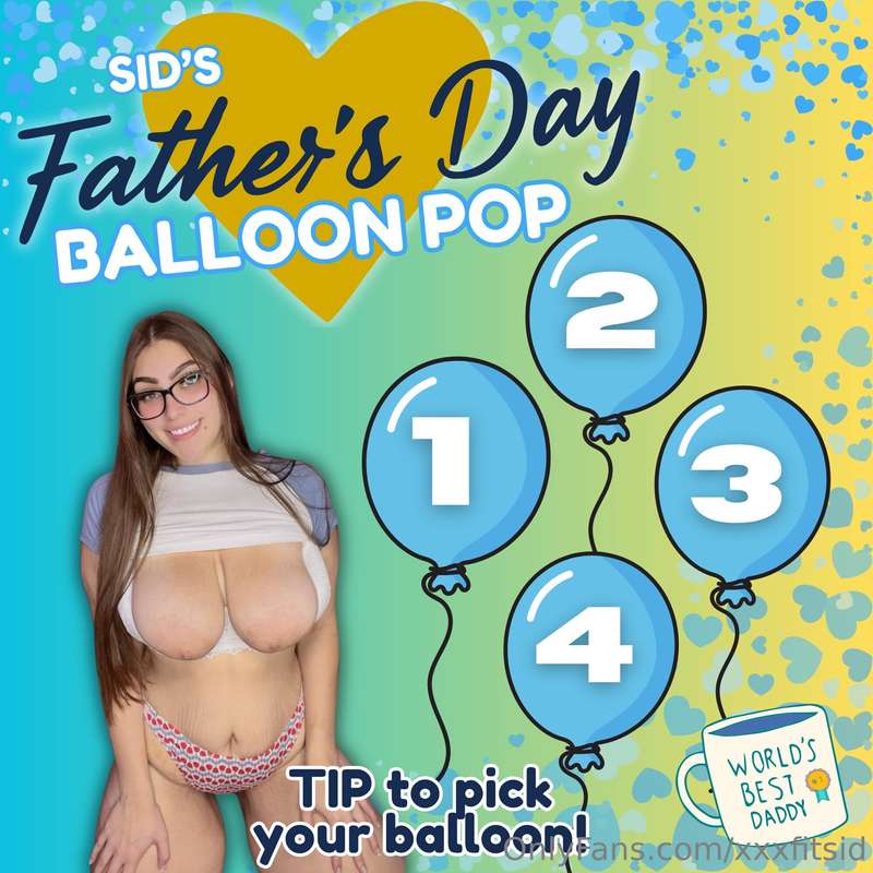 FATHERS DAY BALLOON POP 👀🎈where EACH prize is worth OVER $10..
