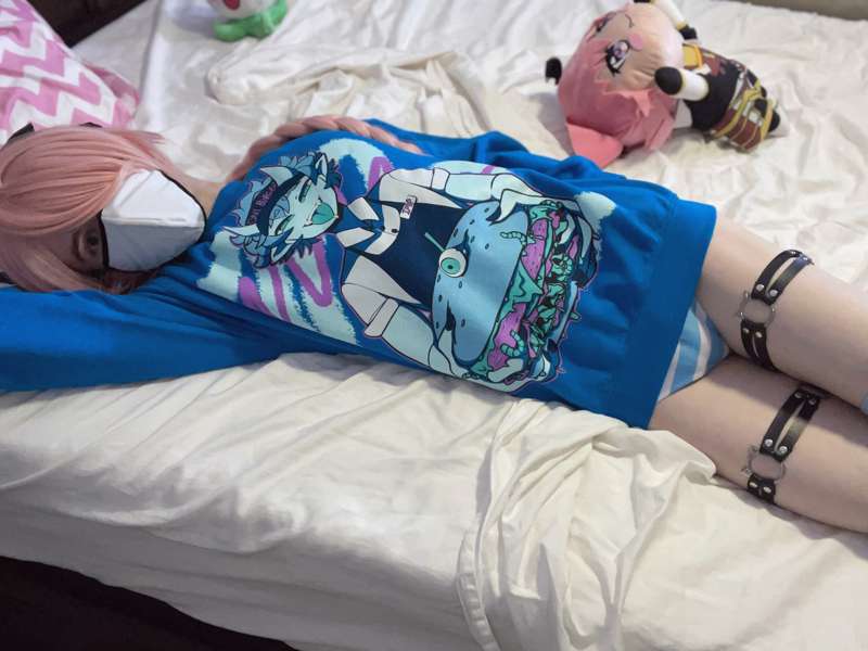 Astolfo being cute in his panties~ also giant femboy cock 💕💕.. 2