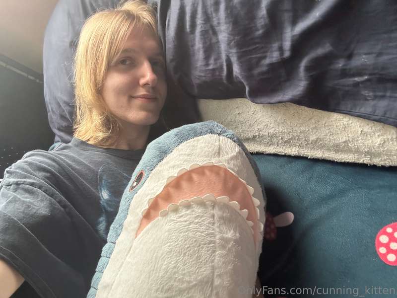 Wrestling with my blahaj is so comforting 💝🦈Was having a rou.. 5