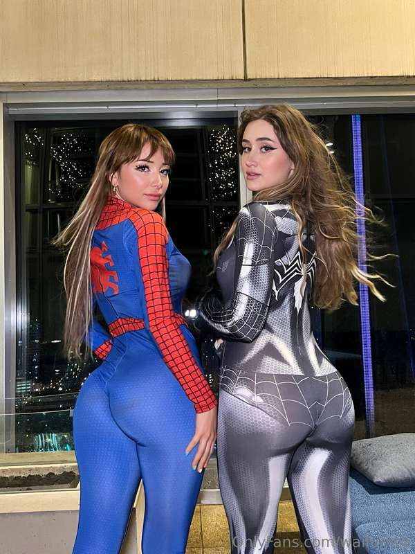 two cute lil spideys 🕸@bronwinaurora 2