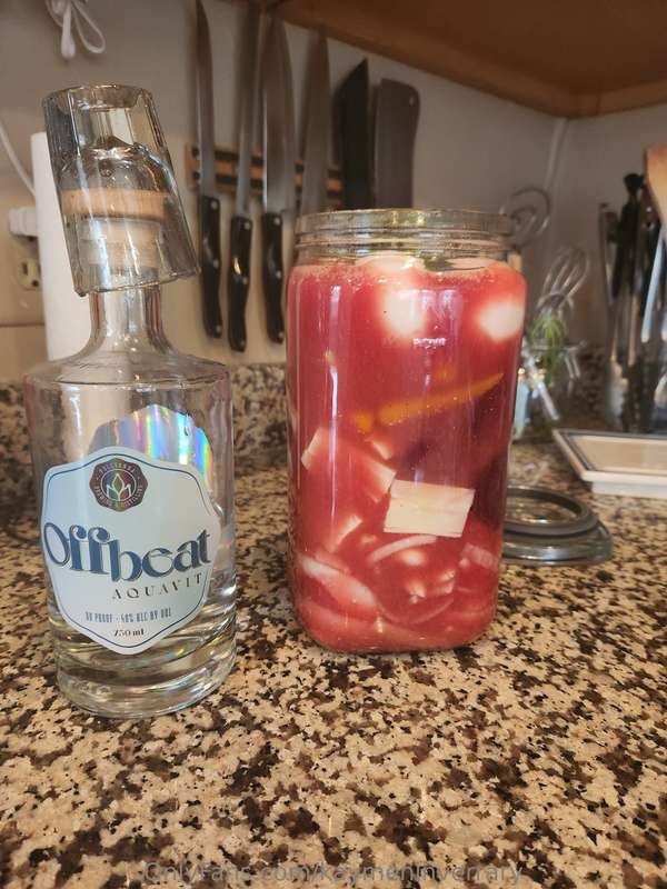 Oh oh daddy's cooking. Who likes pickled eggs? If you dont y.. 1