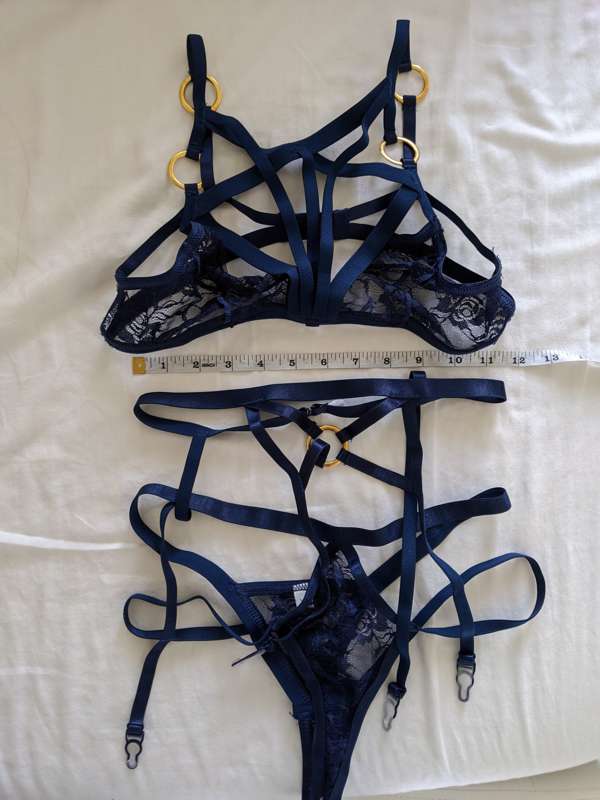 This lingerie is at least 2 sizes too small, but still makes.. 3