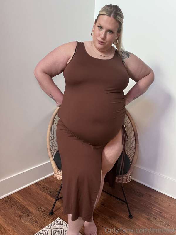 Tried on a bunch of new dresses! They ended up being tighter.. 8