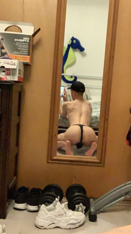 New Calvin Klein thong 😛 can’t wait to get my hole ruined in.. 7